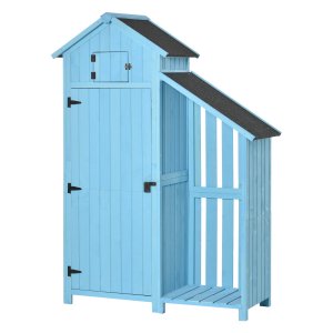 Tuinhuisje - GezelligGarden - Gereedschapsschuur - Houtopslag - Hemelsblauw