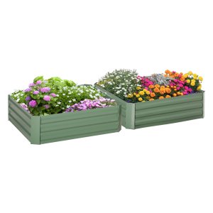 Moestuinbak - PlantenParadijs - Verzinkt Staal - Groen