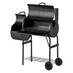 Bbqwagen - Verrijdbaar – Roker - Zwart