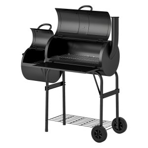 Bbqwagen - Verrijdbaar – Roker - Zwart