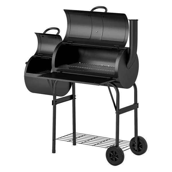 Bbqwagen - Verrijdbaar – Roker - Zwart
