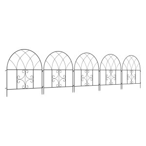 Tuinhekwerk - Decoratief stalen - Decoratief en veilig - Zwart