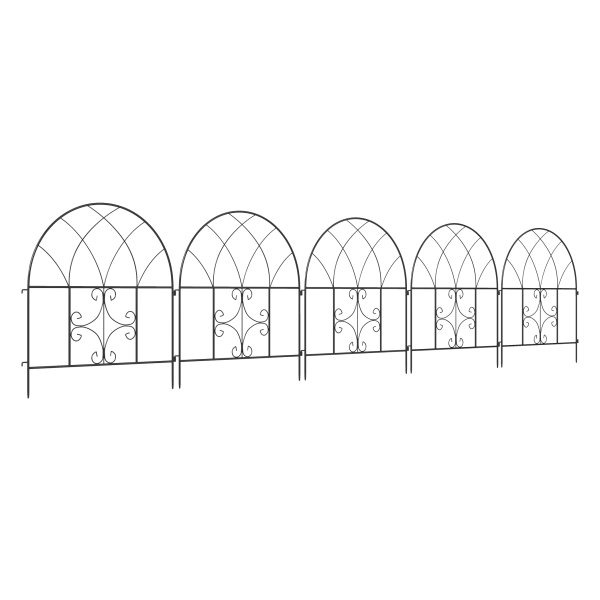 Tuinhekwerk - Decoratief stalen - Decoratief en veilig - Zwart