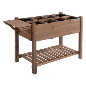 Plantenbakken - Garden Deluxe - Verhoogd - Inklapbaar - Bruin
