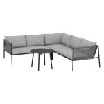 Tuinloungeset - Polyrotan Collection - Weerbestendig - Donkergrijs