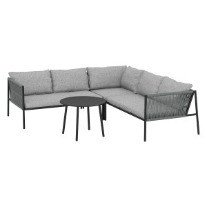 Tuinloungeset - Polyrotan Collection - Weerbestendig - Donkergrijs