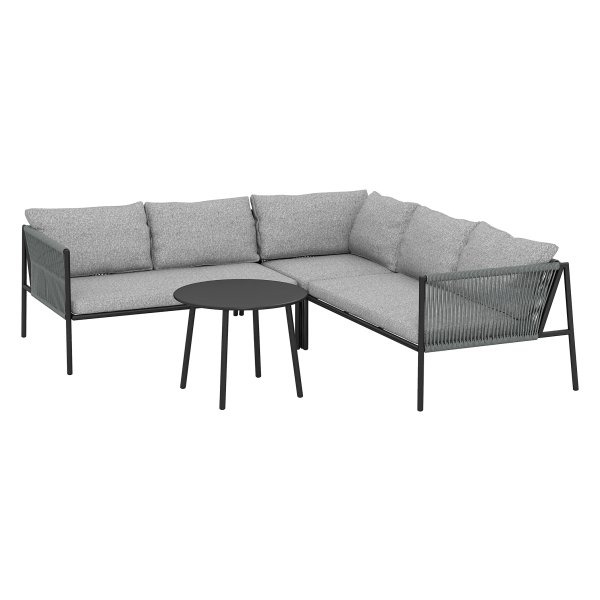 Tuinloungeset - Polyrotan Collection - Weerbestendig - Donkergrijs