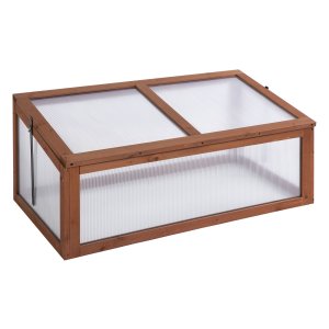 Kweekkas - Mini kas - Winterbestendig – Lichtdoorlatend - Bruin
