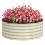Moestuinbak - GroentenGeluk - Stapelbaar - 120x120x43 cm - Grijs