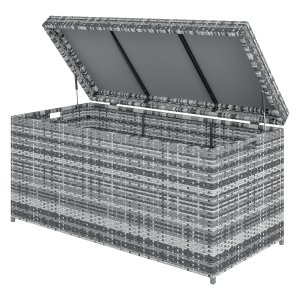 Opbergbox - Wicker - Waterdicht - UV-bestendig - Donkergrijs