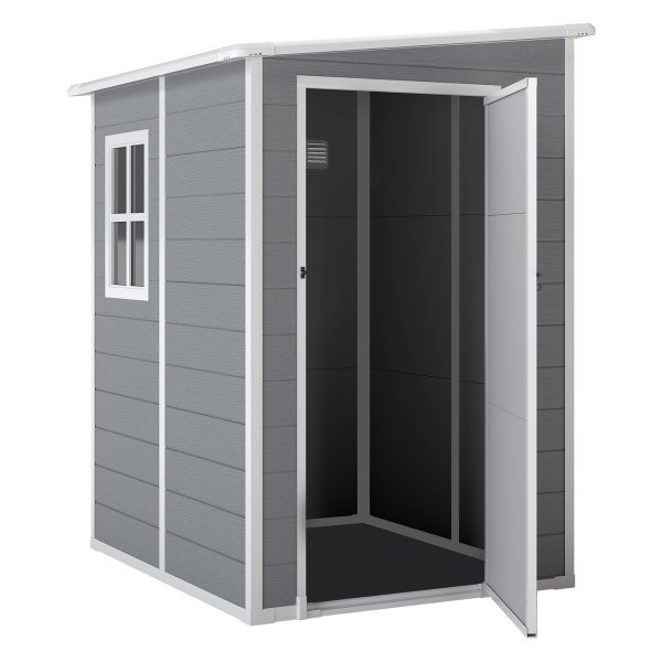 Tuinhuisje - Opbergschuur - Afsluitbare deur - Grijs