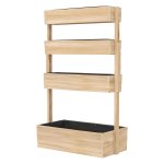 Moestuinbak - Groenliving - Verhoogd - 4 niveaus - Bruin