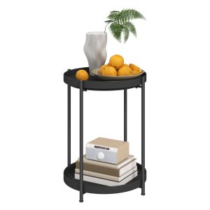Bijzettafel - Stijlvolle Salontafel - Zwart