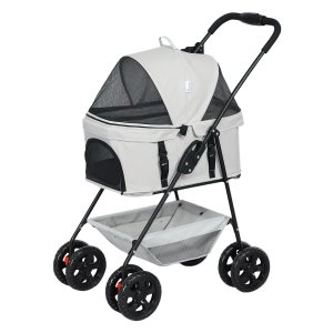 Hondenwagen - Luxe - Inklapbaar - Grijs