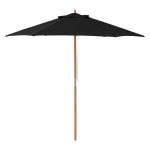 Tuinparasol - Bamboe Bescherming - Zwart
