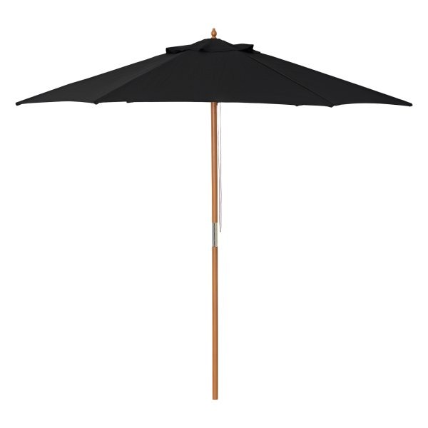 Tuinparasol - Bamboe Bescherming - Zwart