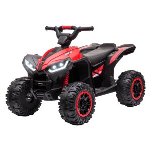 Kinderquad - Elektrisch - LED-koplampen - Schokdempers - Rood