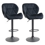 Barkrukken - Luxe Comfort - Draaibaar & Verstelbaar - Zwart