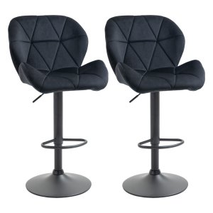 Barkrukken - Luxe Comfort - Draaibaar & Verstelbaar - Zwart