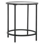 Salontafel - Bijzettafel - Runderglas – Zwart