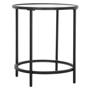 Salontafel - Bijzettafel - Runderglas – Zwart