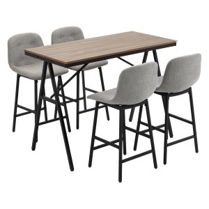 Bartafel - LuxeLiving - Metaal - Lichtbruin