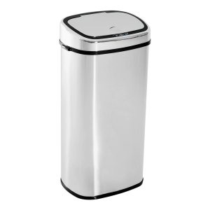 Afvalbak - Automatische Sensor - 68 liter - Roestvrijstaal - Zilverkleurig
