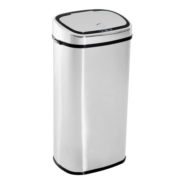 Afvalbak - Automatische Sensor - 68 liter - Roestvrijstaal - Zilverkleurig