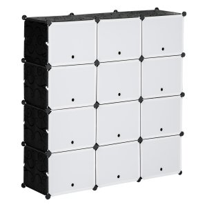 Opbergdoos - DIY Shoebox - Plastic & Staal - Zwart-wit