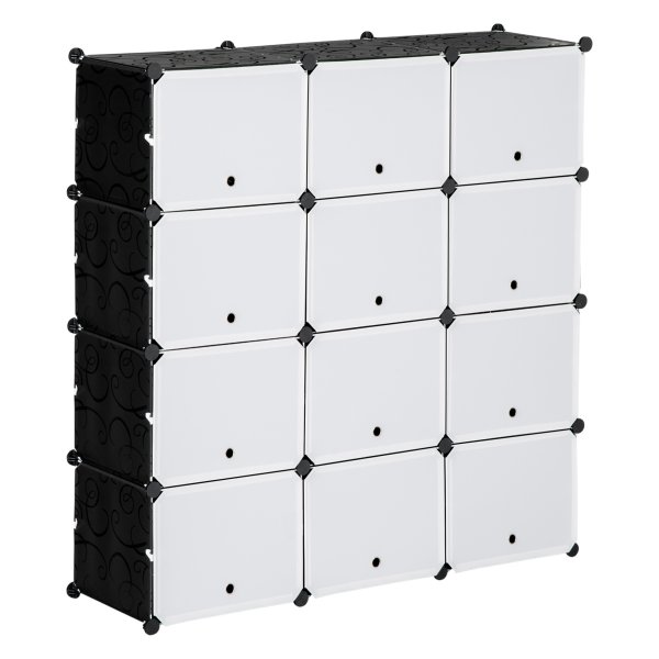 Opbergdoos - DIY Shoebox - Plastic & Staal - Zwart-wit