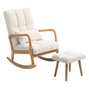 Schommelstoel - Comfortabel - Luxe - Wit