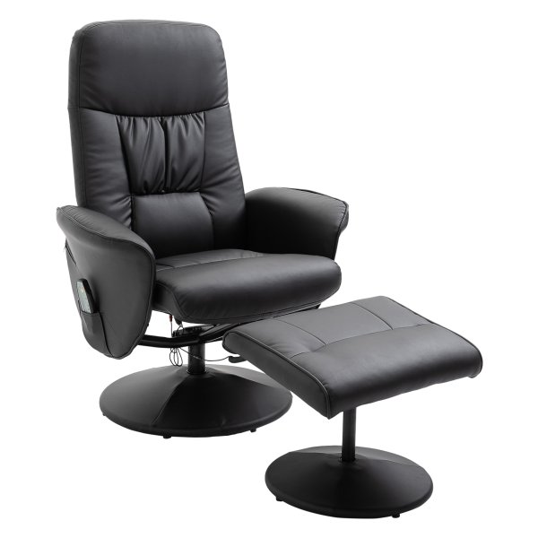 Massagestoel - Relax & Care - 10 vibratiepunten - Opbergruimte - Zwart