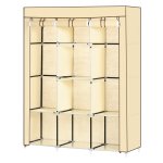 Kledingkast – Opvouwbaar – Stoffen – Beige