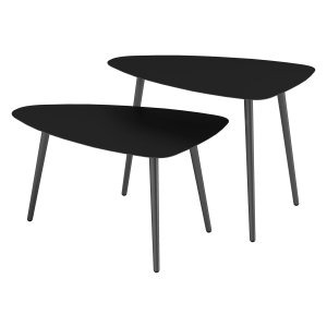 Balkontafel - Weerbestendig - Geometrisch design - Zwart