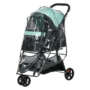 Hondenbuggy - Inklapbaar - Regenbescherming - Blauw