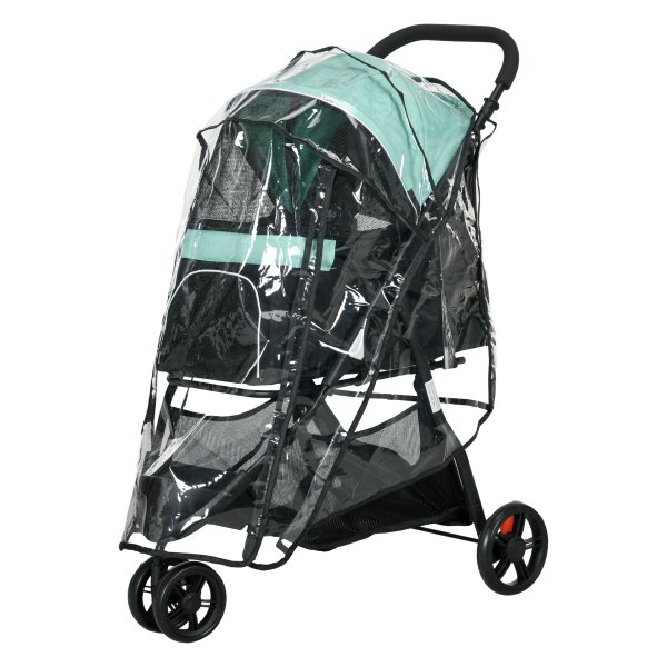 Hondenbuggy - Inklapbaar - Regenbescherming - Blauw