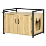 Kattentoilet - Spaanplaat - Natuurlijk hout - Beige