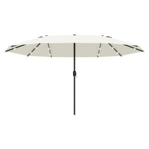 Parasol - LuxeGenie - Dubbel - LED-verlichting - Crèmekleur