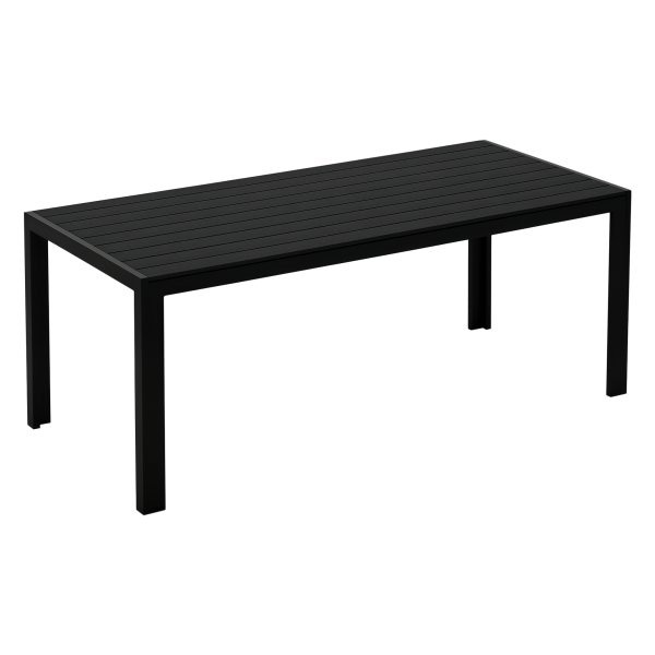 Tuintafel - LuxGarden - Aluminium - Polyholz - Zwart