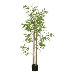 Zijden bamboeboom - Kunstbamboe - 3 stammen - 830 bladeren - groen