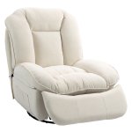 Comfortabele relaxstoel - Luxe - Verstelbaar - Crèmewit