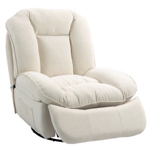 Comfortabele relaxstoel - Luxe - Verstelbaar - Crèmewit