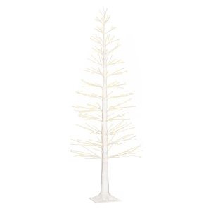 Kerstboom - Realistische schors - LED-verlichting - Wit