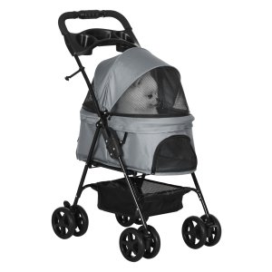 Hondenbuggy - Inklapbaar - Grijs