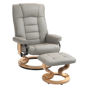 Luxe Relaxstoel - Draaibaar en verstelbaar - Grijs