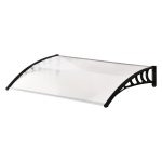 Overkapping - Sunblock - Polycarbonaat - Puntdak - Wit