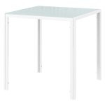 Eettafel - Moderne - Vierkant – Gehard glas - Wit