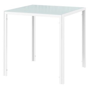 Eettafel - Moderne - Vierkant – Gehard glas - Wit
