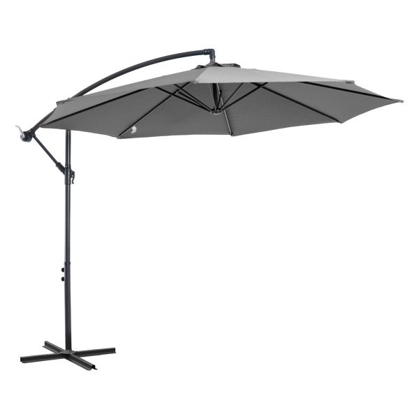 Parasol - LuxeGardens - Handmatige Bediening - Stalen Staven - Grijs