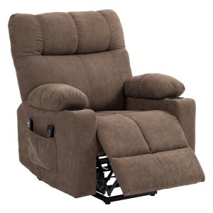 Ontspanningsstoel - Sta-opstoel - Elektrische hulp - Comfort - Bruin